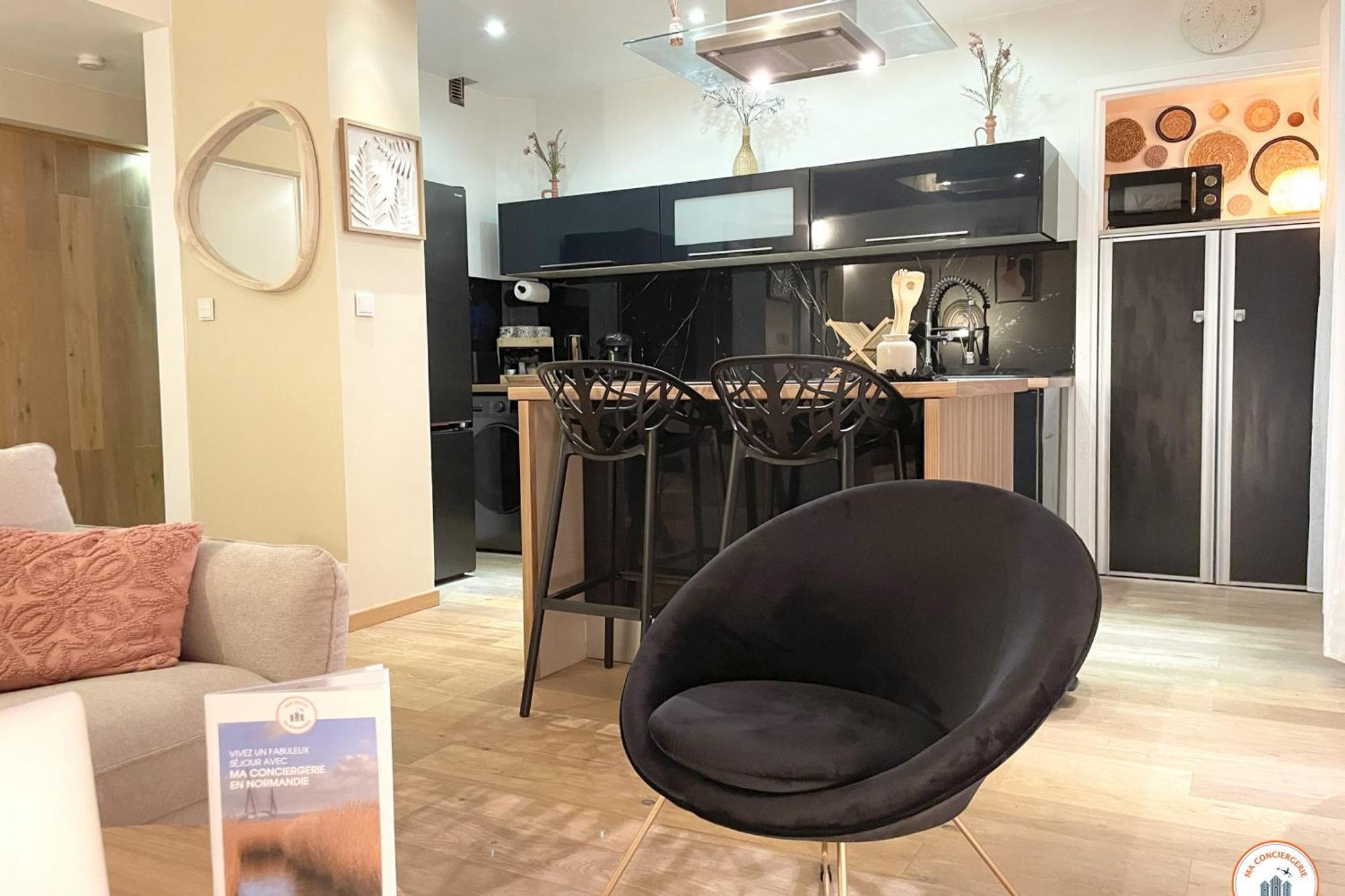 Bienvenue Au Chillou - Parking - Terrasse Apartment Хавър Екстериор снимка