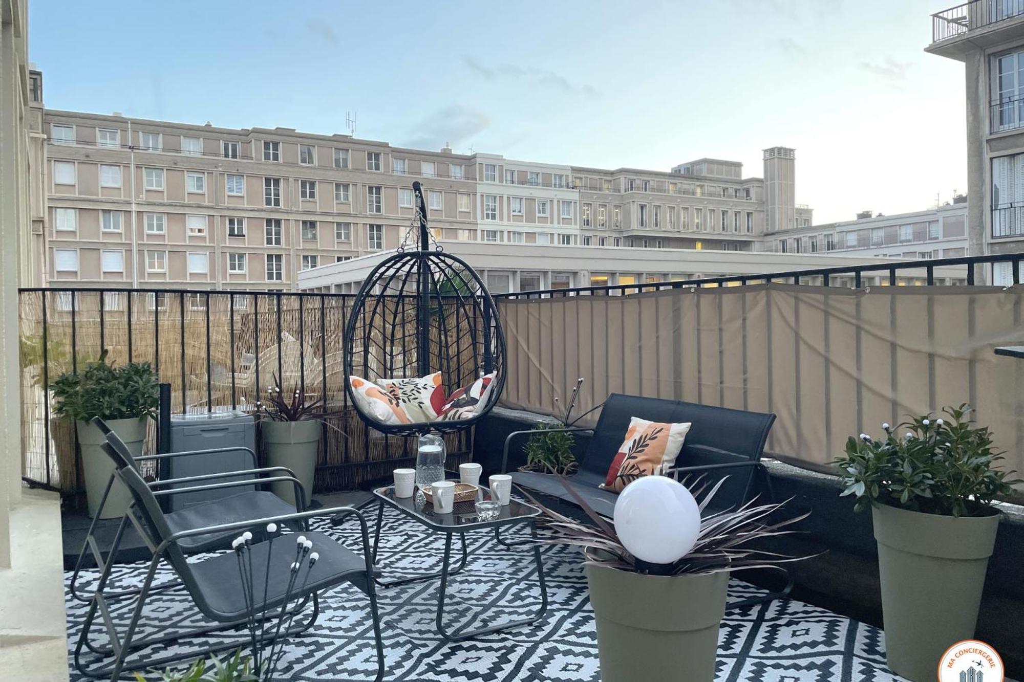 Bienvenue Au Chillou - Parking - Terrasse Apartment Хавър Екстериор снимка