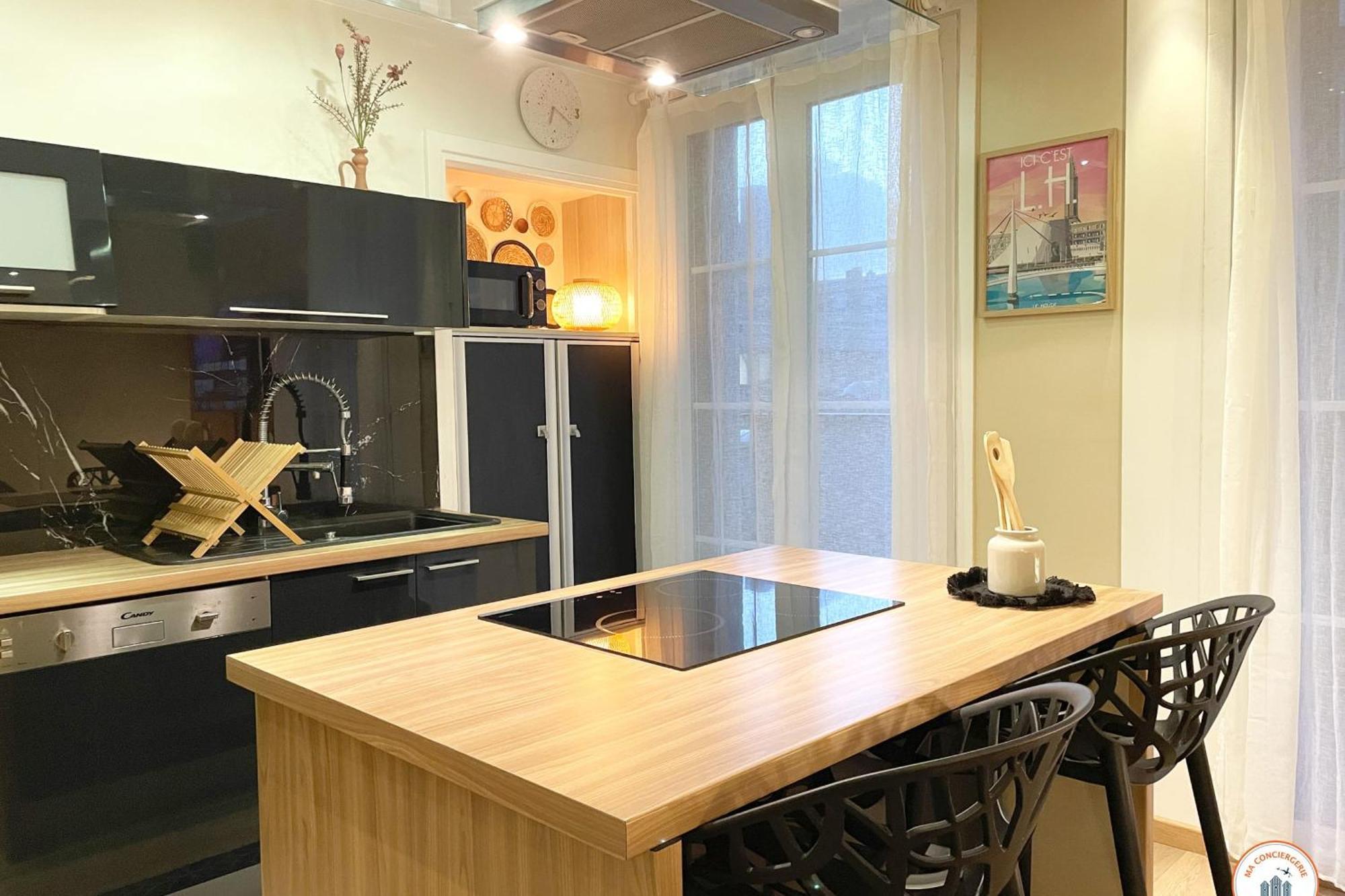 Bienvenue Au Chillou - Parking - Terrasse Apartment Хавър Екстериор снимка